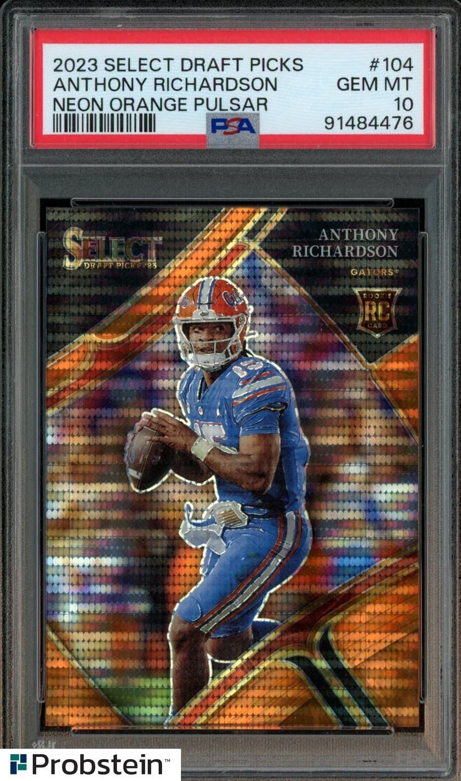 Anthony Richardson Panini Select Draft Picks #104 Neon Orange Pulsar