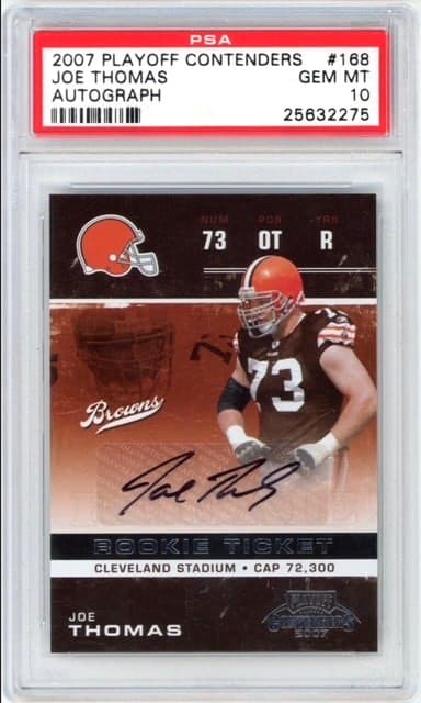 Joe Thomas Playoff Contenders #168 Autograph