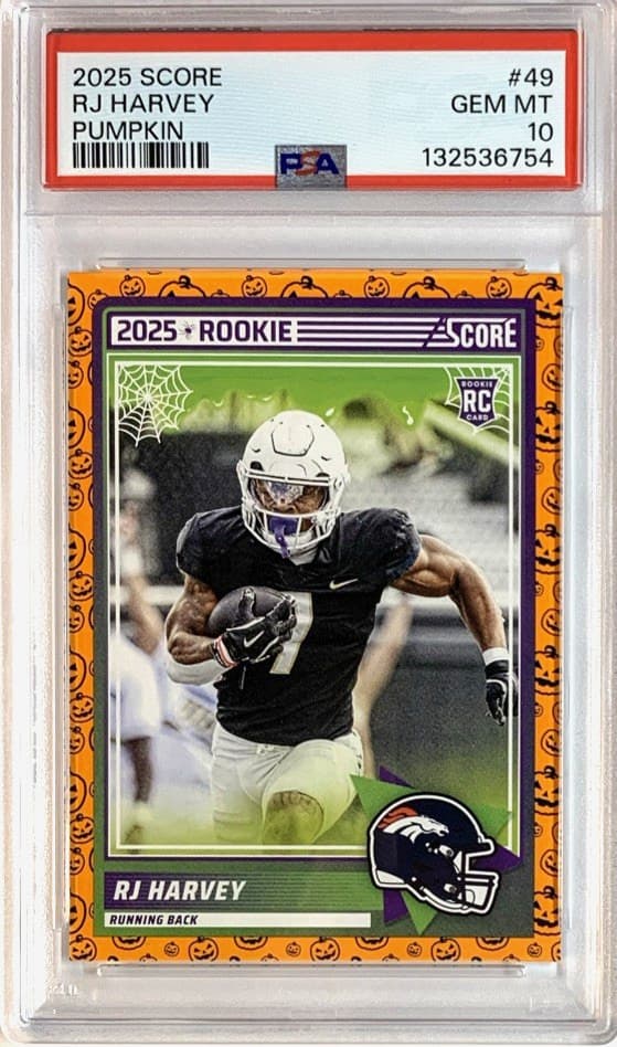 RJ Harvey Panini Score #49 Pumpkin