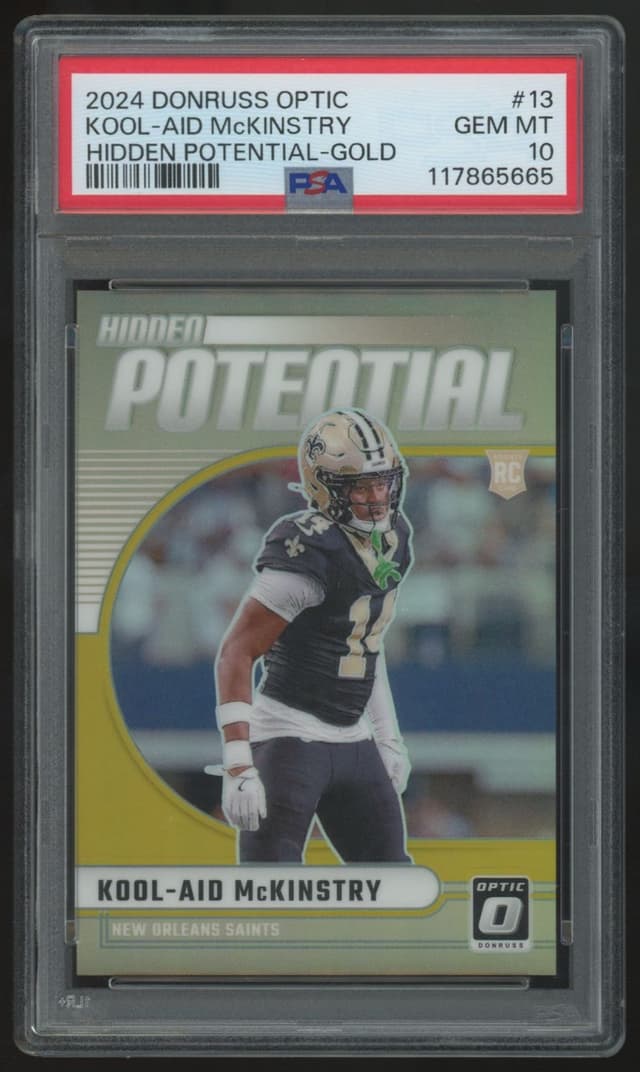Kool-Aid McKinstry Panini Donruss Optic Hidden Potential #13 Gold