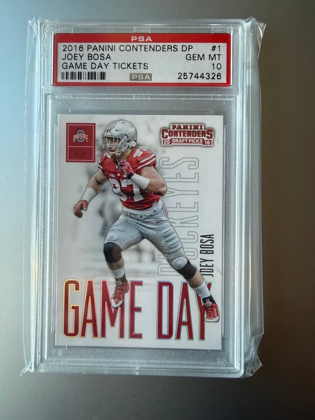 Joey Bosa Panini Contenders Draft Picks Game Day Tickets #1 Game Day Tickets