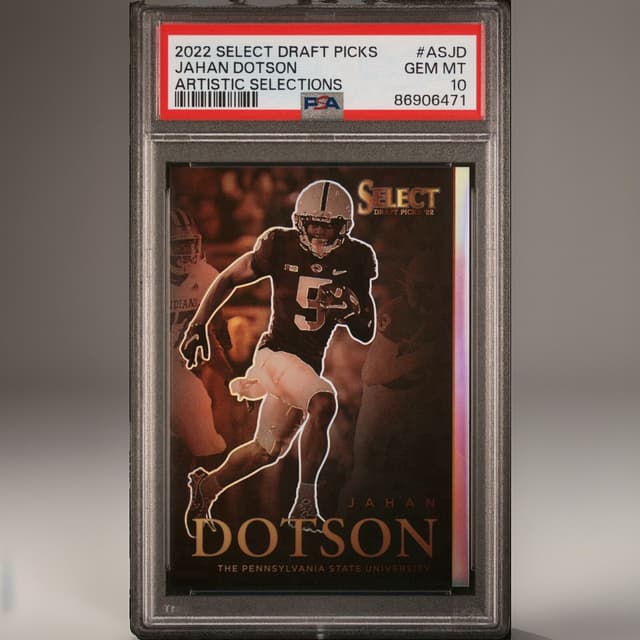 Jahan Dotson Panini Select Draft Picks Artistic Selections #ASJD Base