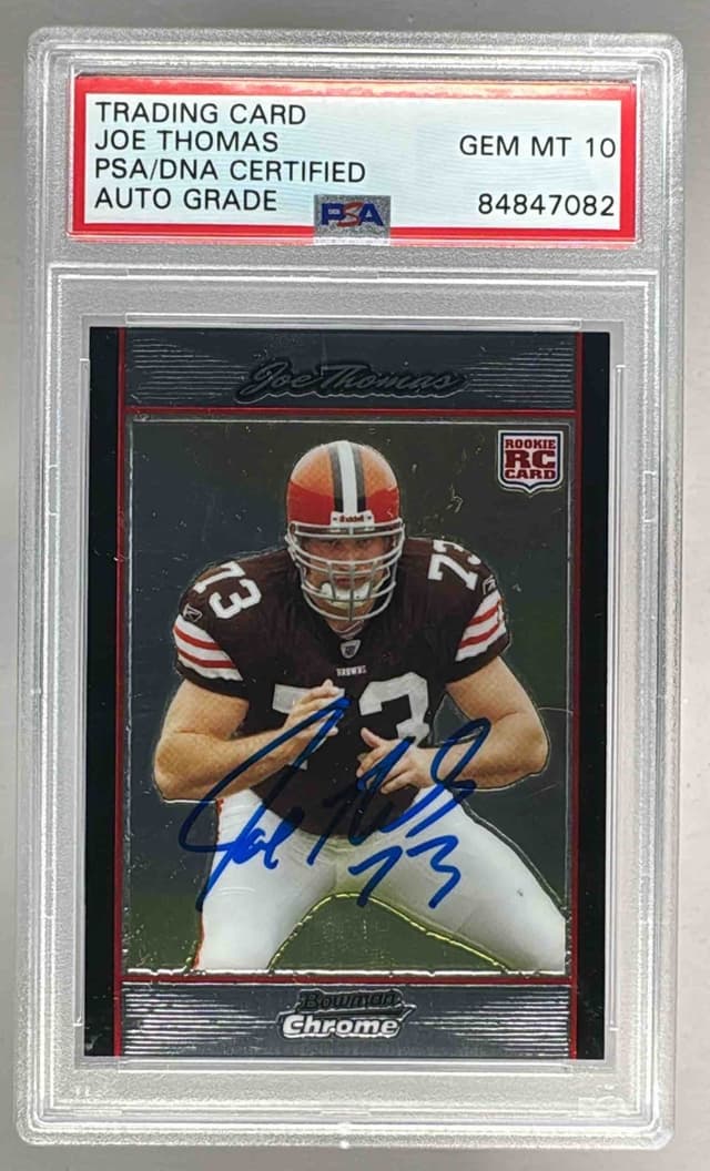 Joe Thomas Bowman Chrome #BC94 Autograph