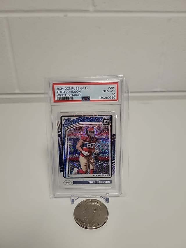 Theo Johnson Panini Donruss Optic #291 White Sparkle