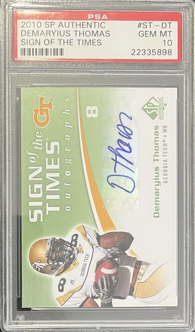 Demaryius Thomas SP Authentic Sign of the Times #STDT Base