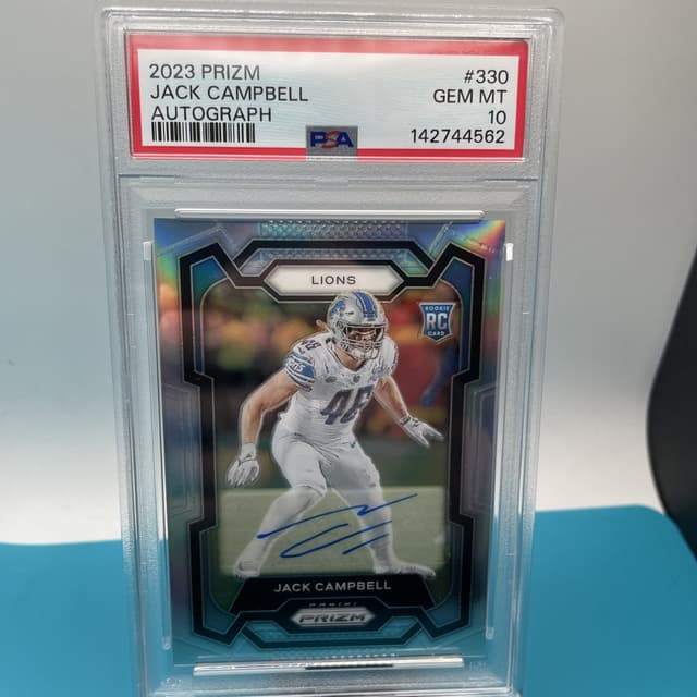 Jack Campbell Panini Prizm #330 Autograph