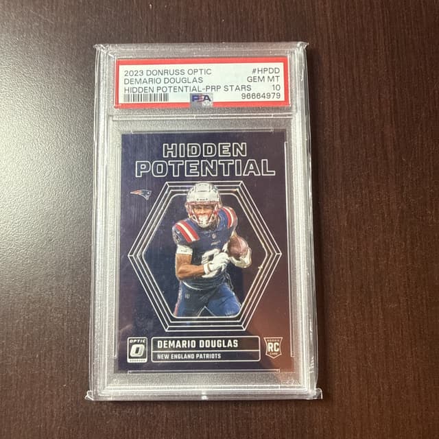 Demario Douglas Panini Donruss Optic Hidden Potential #HPDD Purple Stars