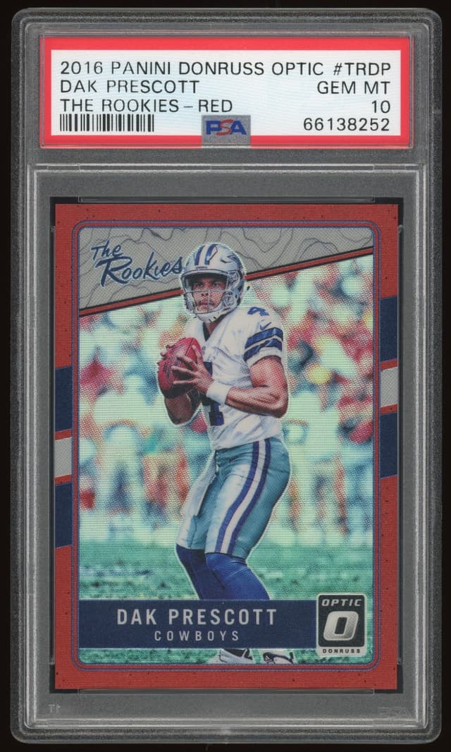 Dak Prescott Panini Donruss Optic the Rookies #TRDP Red