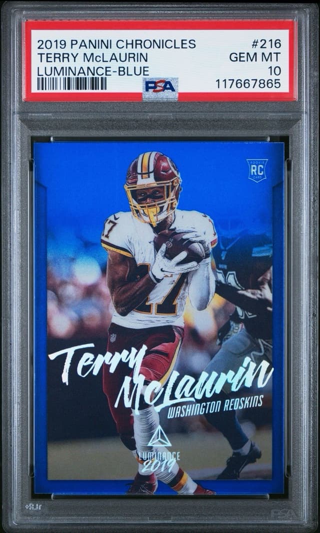 Terry McLaurin Panini Chronicles Luminance #216 Blue