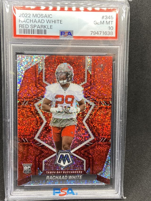 Rachaad White Panini Mosaic #345 Red Sparkle