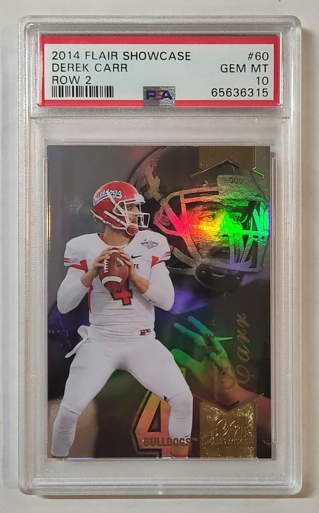 Derek Carr Flair Showcase #60 Row 2