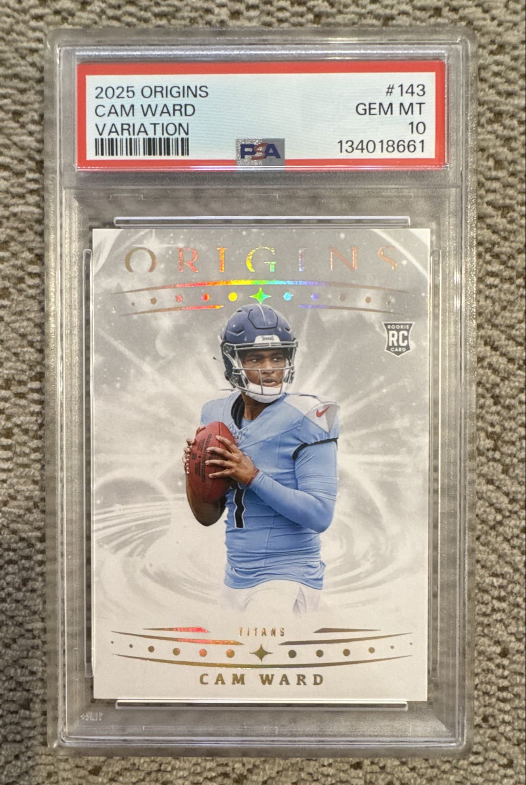 Cam Ward Panini Origins #143 Variation