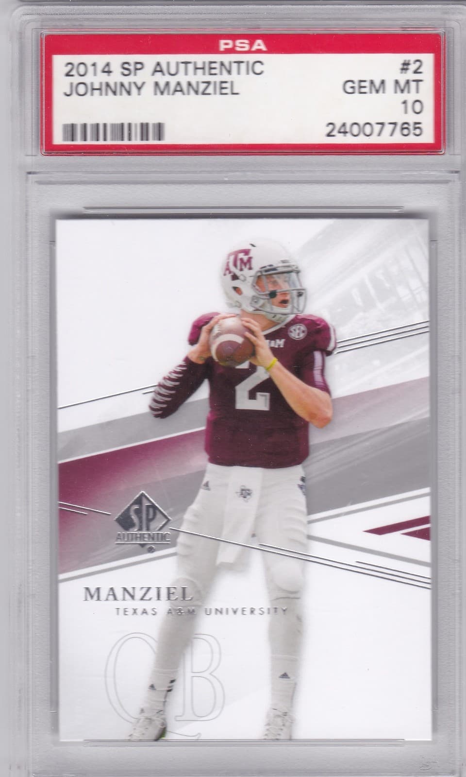 Johnny Manziel SP Authentic #2 Base